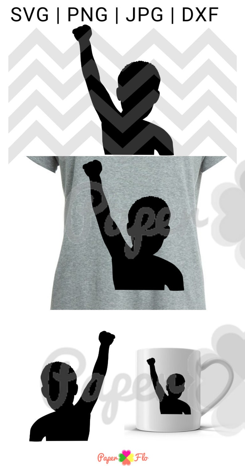 Download Black Power Fist Boy svg young black and proud svg boy ...