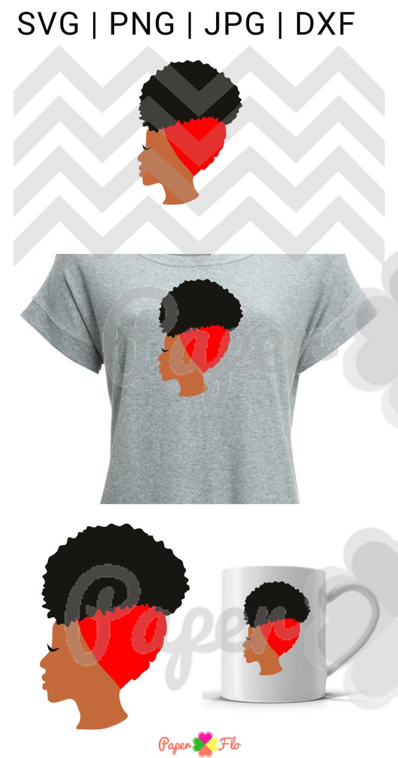 Download Head wrap SVG woman with afro Clip Art headwrap png file | Etsy