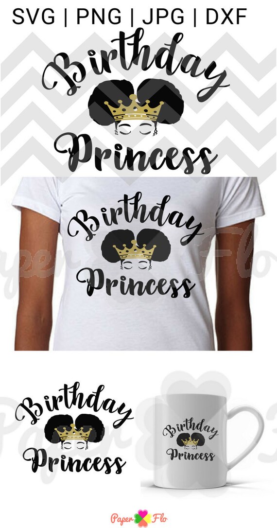 Download Birthday Princess Afro Crown Svg Cut File Jpg Princess Crown Etsy