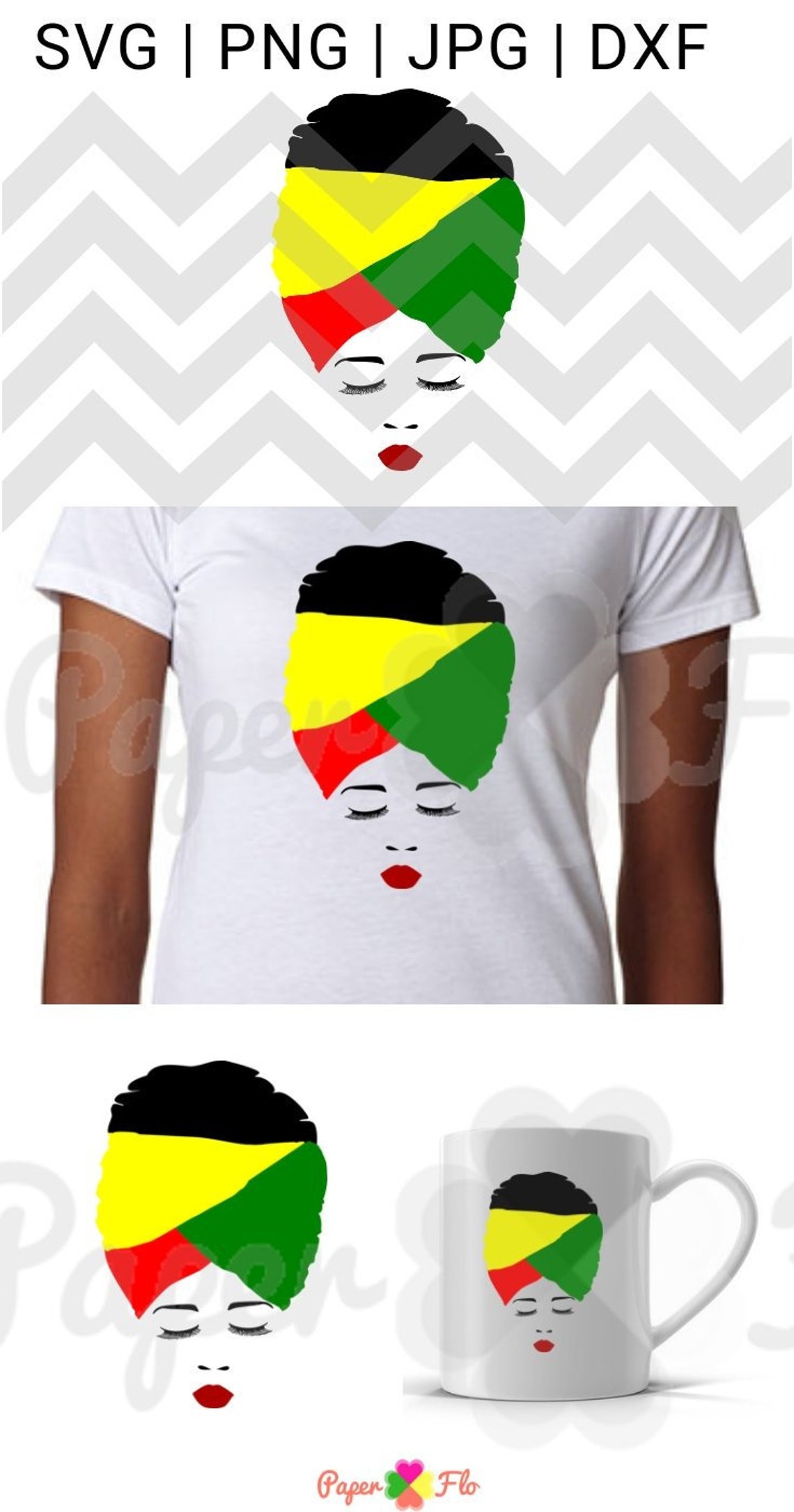 Download Multicolor headwrap SVG Silhouette clip art black woman ...