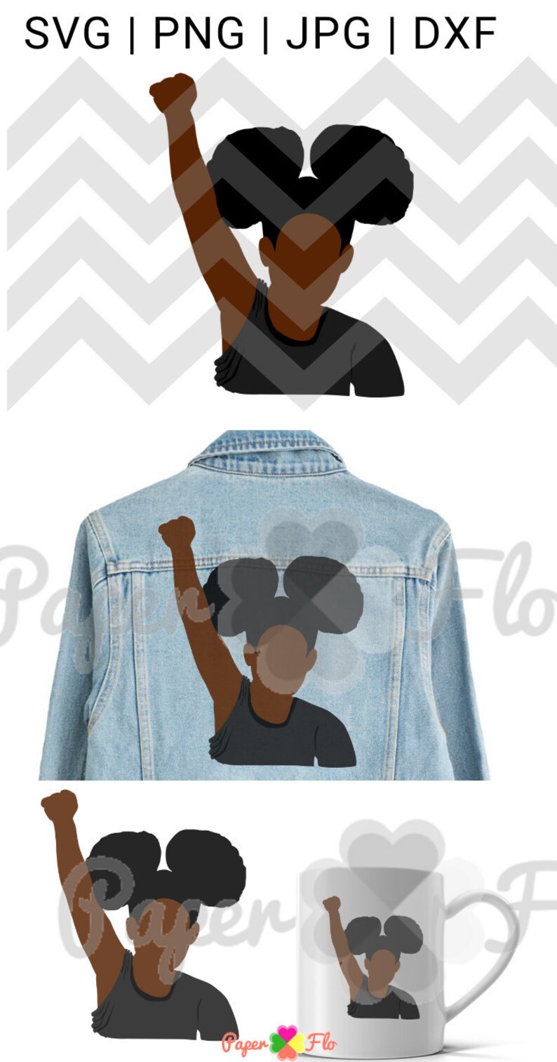 Download Black child svg girl with black power fist svg no justice no | Etsy