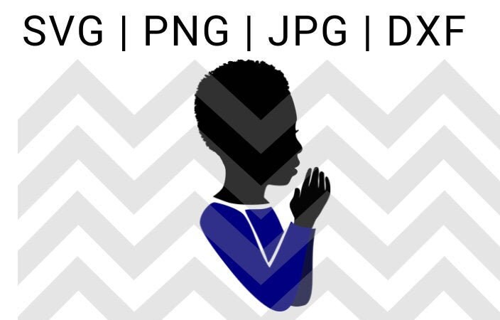 Download Black Boy Praying Svg File Etsy