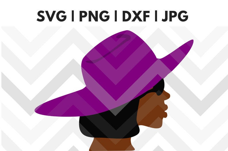 Download Black woman with purple hat church svg Cut Files | Etsy
