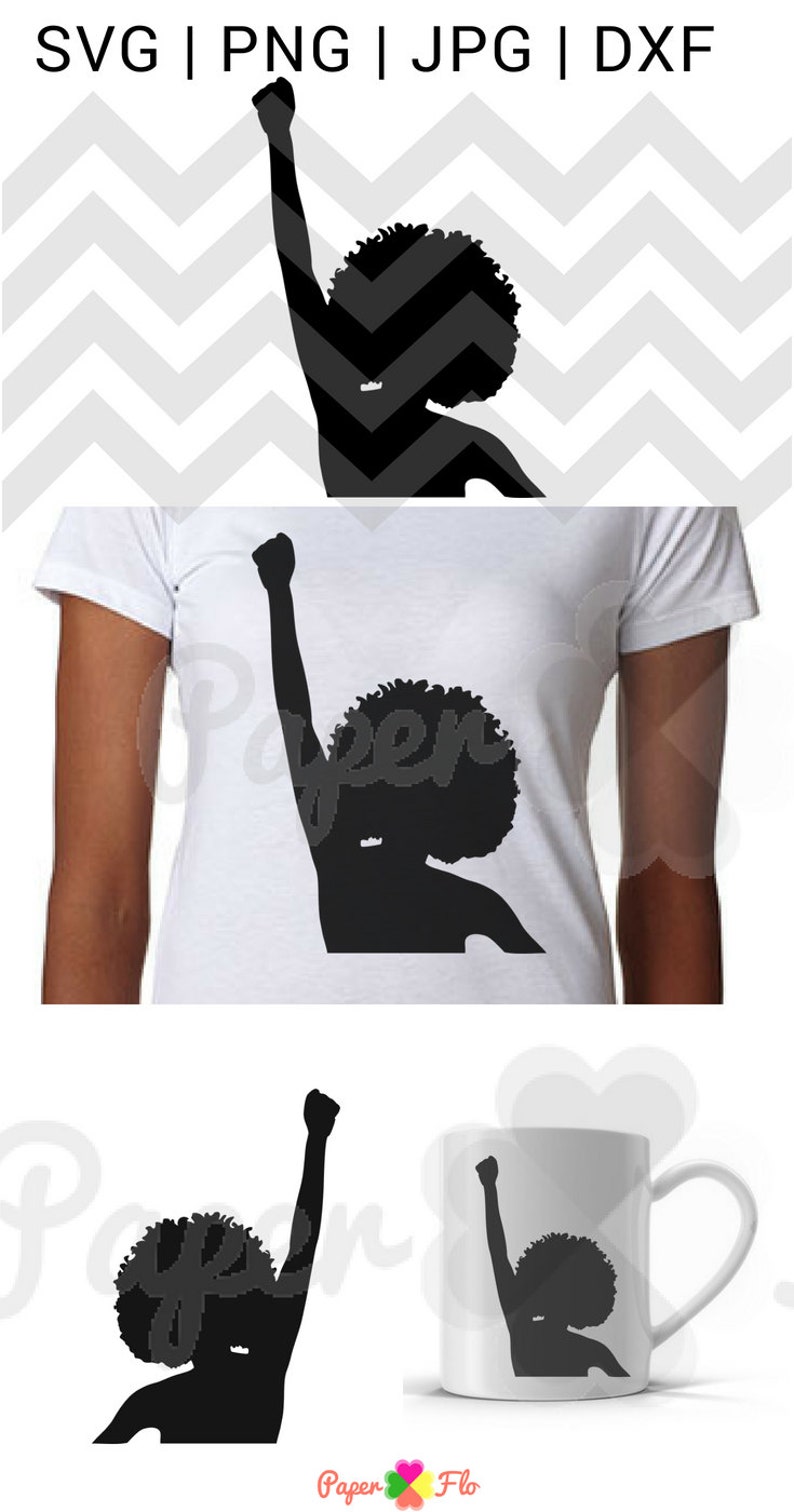 Afro black power fist svg black woman svg African Woman svg | Etsy