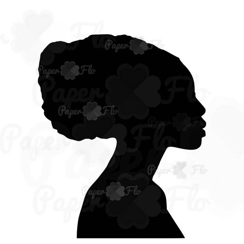 Download Head wrap svg black woman headwrap Silhouette African ...