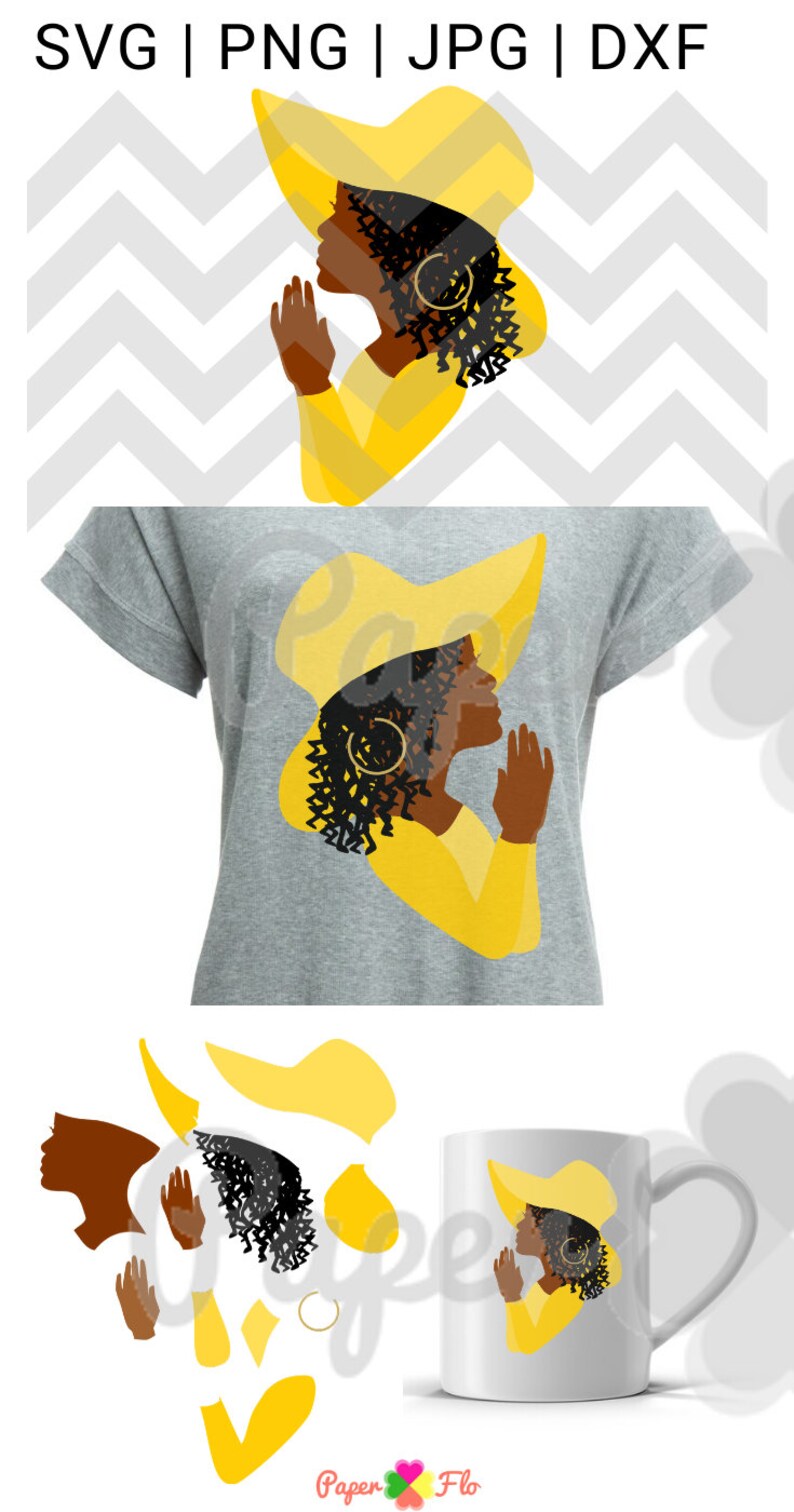 Download Praying woman with long locs svg woman with dreadlocs in | Etsy
