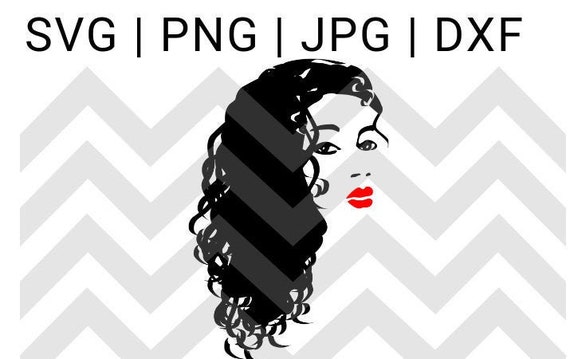 Download Black Woman With Curly Hair Svg File Etsy