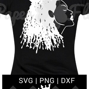 Download Locs SVG black queen svg cut file loc queen svg file loc ...