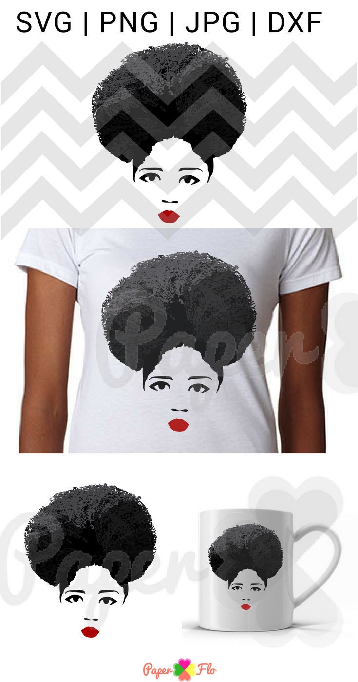 Download afro woman svg natural gray hair svg afro birthday queen ...