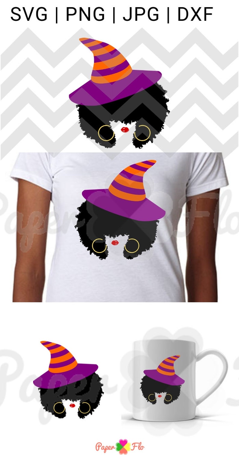 Download Afro orange purple witch hat halloween costume black lady ...