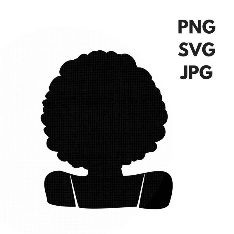 Download Afro svg Silhouette clip art Afro curly natural Hair PNG ...