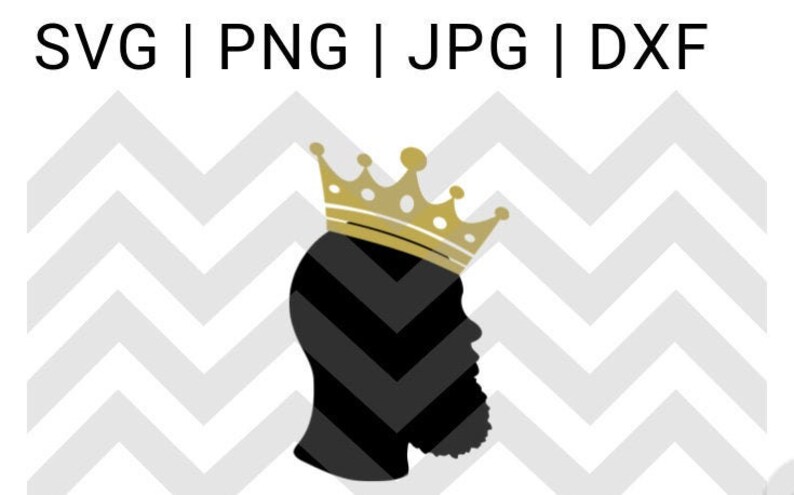 Download Clip Art Bald Man Svg Beautiful Black King Svg File Black King Silhouette Svg Computer Drawing Svg Black Bald King With Beard Svg Gold Crown Svg Art Collectibles