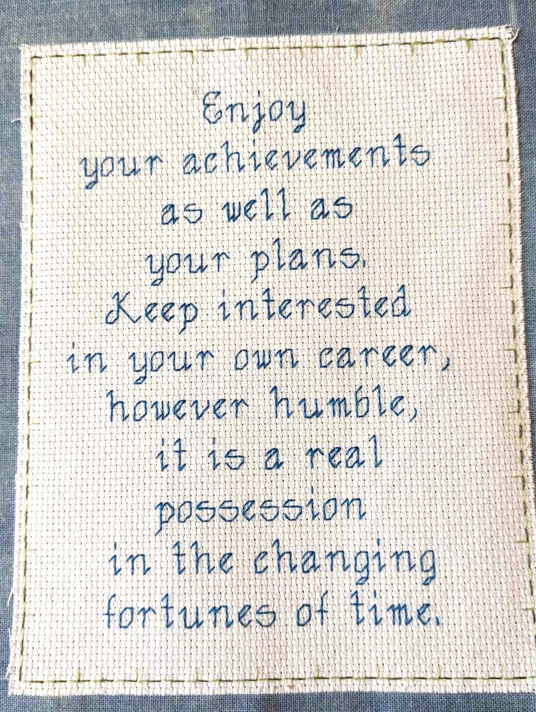 Desiderata Cross Stitch Pattern, Desiderata Blackwork Pattern, Digital