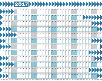 2017 Wall Planner Printable