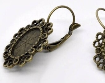 20 earrings, color selection, ear wires, leverbacks, ear hooks