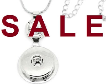 SALE! Kette für Druckknöpfe, Button, Druckknopfbutton, Anhänger, Halskette, Größe L