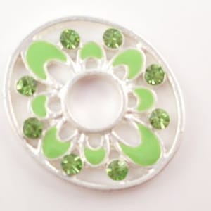 Disc for interchangeable jewelry, disc, interchangeable disc, metal disc, pattern, 26 mm,
