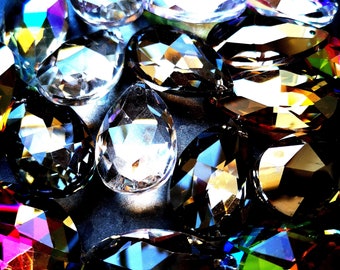 1 Glasanhänger, Suncatcher, Regenbogen-Kristall, Prisma,  Farbauswahl