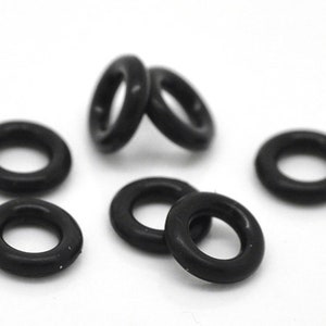 20 rubber stoppers for beads, 8 mm, for bracelets or necklaces
