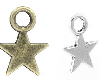 300 star, stars, star pendant, pendant, vintage style, charm