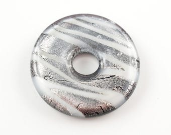 Disc for interchangeable jewelry, interchangeable disc, glass disc, 32 mm