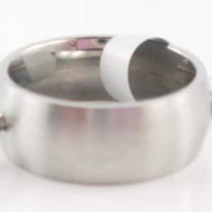 Ring for interchangeable jewelry, stainless steel, size 56