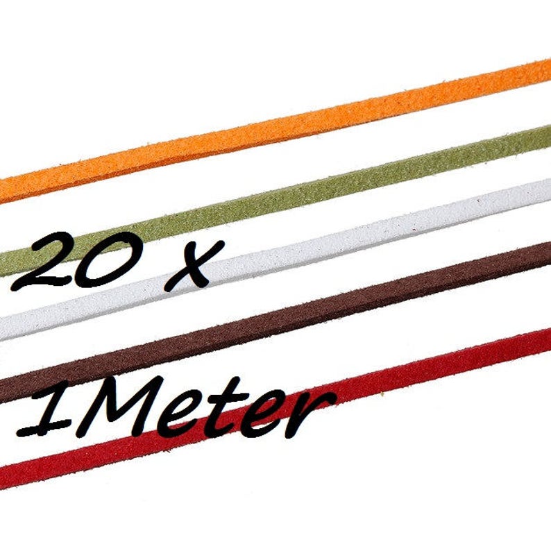 20 m velor ribbon, 20x1 meter, decorative ribbon, mixed colors image 4