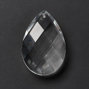 1 large glass pendant, suncatcher, rainbow crystal, 36 x 22.50 mm, suncatcher