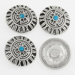 Snap button, snap fastener, size L, silver