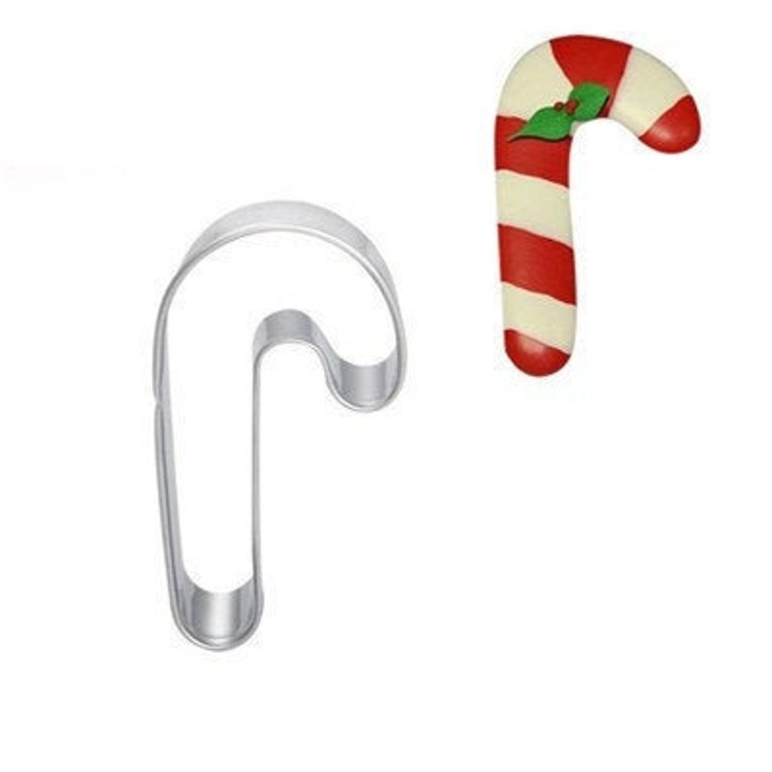 Candy Cane Cutter Cookie Cutter, Candy Cane, Stainless Steel, Cookies, Form for Pastries ...