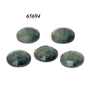 20 Cabochons,10mm, Cabochon,Harz, grün-gelb 65694