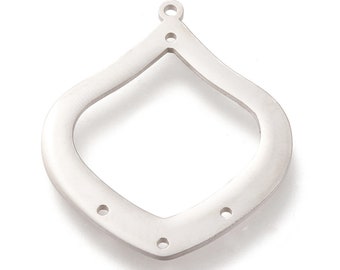 2 stainless steel pendants, centerpiece, connector, chandelier