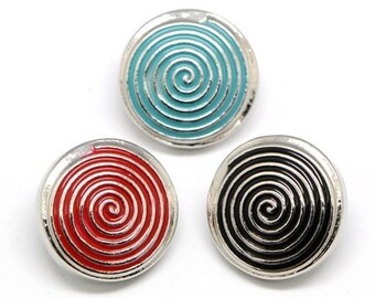 Snap button, 19 mm, spiral, twister, color selection