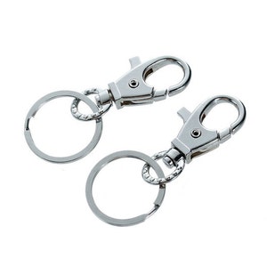 5 / 20 key rings, key rings with carabiner image 4