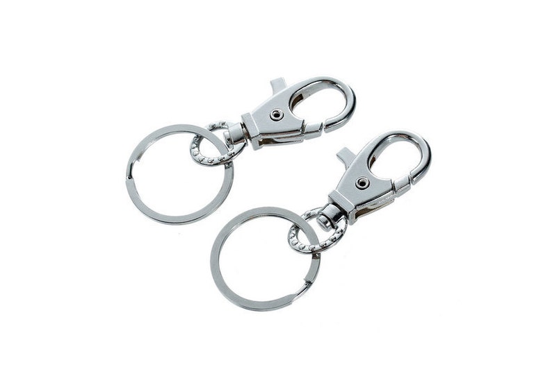 5 / 20 key rings, key rings with carabiner image 4