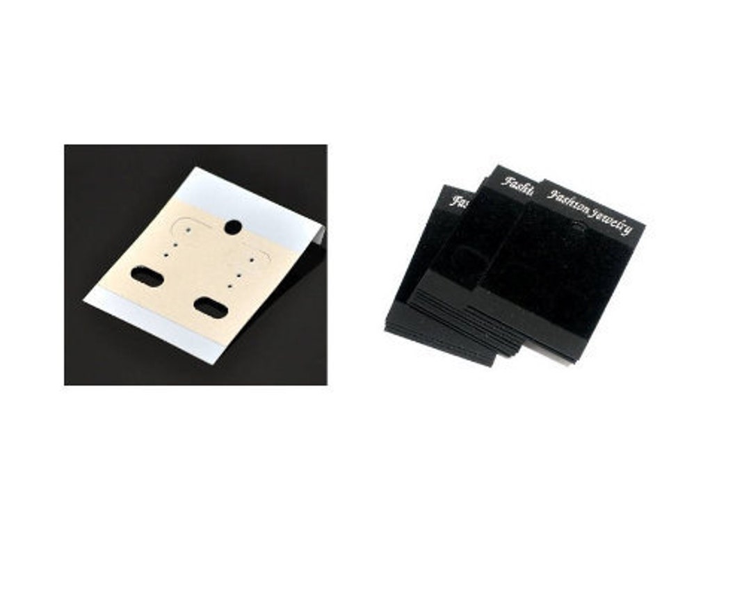 50 Jewellery Cards Labels Jewellery Plate Earrings Stud Etsy