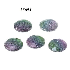 20 Cabochons,10mm, Cabochon,Harz, bunt 65693