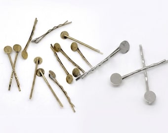 100 hair clips, adhesive surface, selection