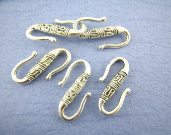 30 S Clasps, Hook Clasp, Hook Clasps, Vintage Style, Decorated,