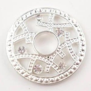 Scheibe für Wechselschmuck ,Scheibe, Wechselscheibe, Metallscheibe, Muster,28 mm,