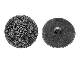 20 Metal Vintage Antique Buttons 20mm