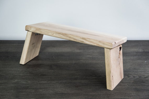 Tabouret de prière pliant en bois, banc à genoux, FAIT À LA MAIN -   France