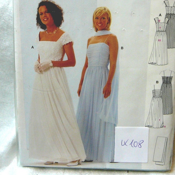 burda 8968, K108, robe de mariée, robe de mariée, robe de mariée, vestido de novia, motif, original, taille 34 - 44, plus de modèle de taille 8 - 18