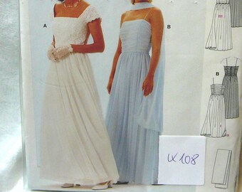 Burda 8968, K108, wedding dress, robe de mariee, wedding dress, vestido de novia, sewing pattern, original, size 34 - 44, more size pattern 8 - 18