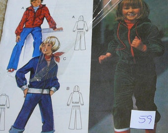 59 burda cut 16136, jacket pants kids, vintage, original, retro, pattern, sewing, children dress,sewing machine, sewing machine, machines