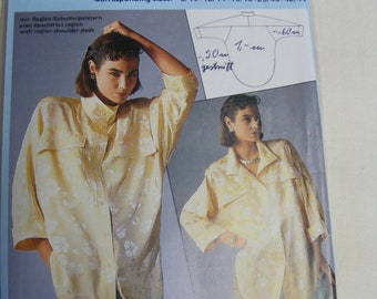 Burda 6230 sewing pattern blouse, multi-size cut 34-52, moresize 8-44 (E54)