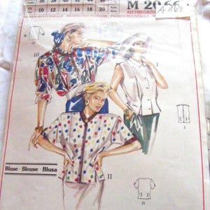 New fashion pattern 20660 blouse women, sewing pattern, blouse, sewing, sewing machine, machine, sewing machine, pattern original, A169