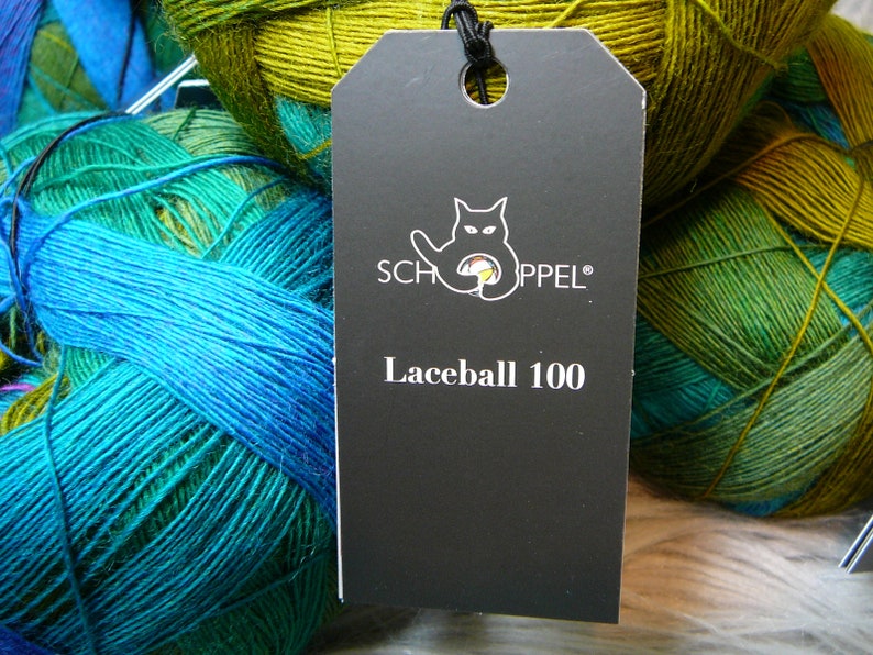 Laceball 100 coloured wool gradient 100/% wool midlands virgin wool gradual colour knitting yarn lace lace yarn poppel