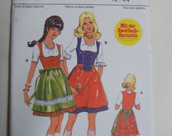 Burda 29020 sewing pattern dress dirndl, multi-size cut 42+44, (E14)