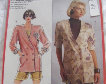 Burda Cut 5424 Jacket Blouse Jacket, Jacket,Original, pattern, sewing, sewing, Sewing machine, Machines,Fashion, A81